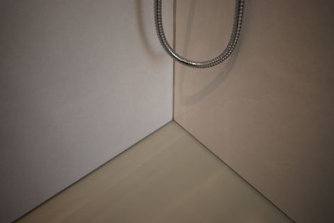 Silicone Free Shower Floor & Wall Panel Junction