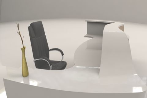 Corian Curved Reception Desk