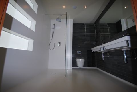 Wet Room with Back lit Niche Boxes