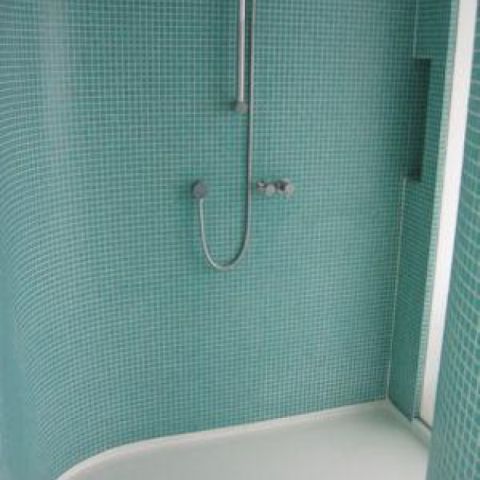 new shower area